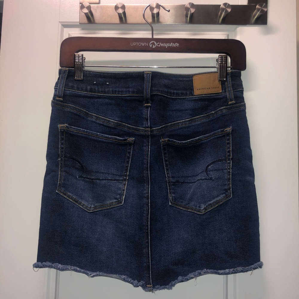 AE denim jean mini skirt
